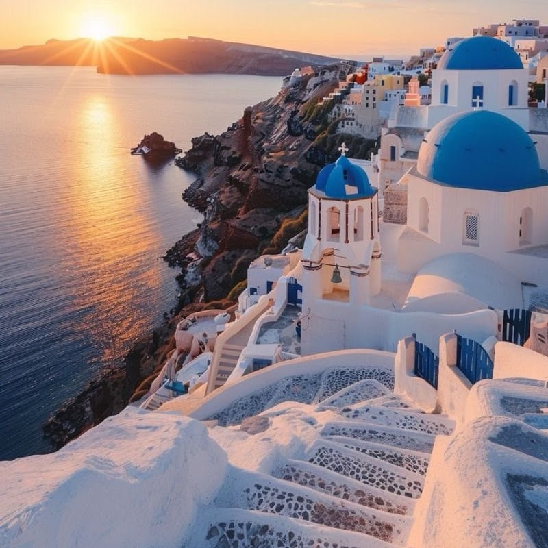 Фотографии на фоне греческих пейзажей